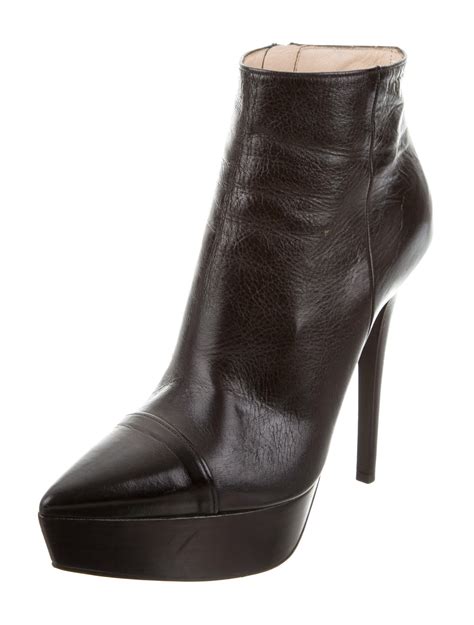 prada platform ankle boots side zip|prada 55 leather ankle boots.